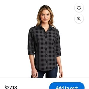Port Authority Womens Plaid Long Sleeve Shirt